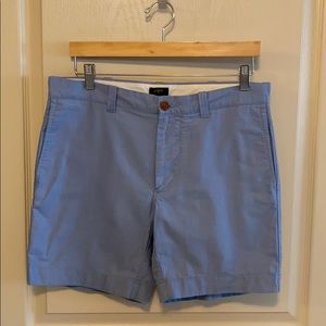 J.Crew blue 7” Sunwashed Oxford shorts size 31